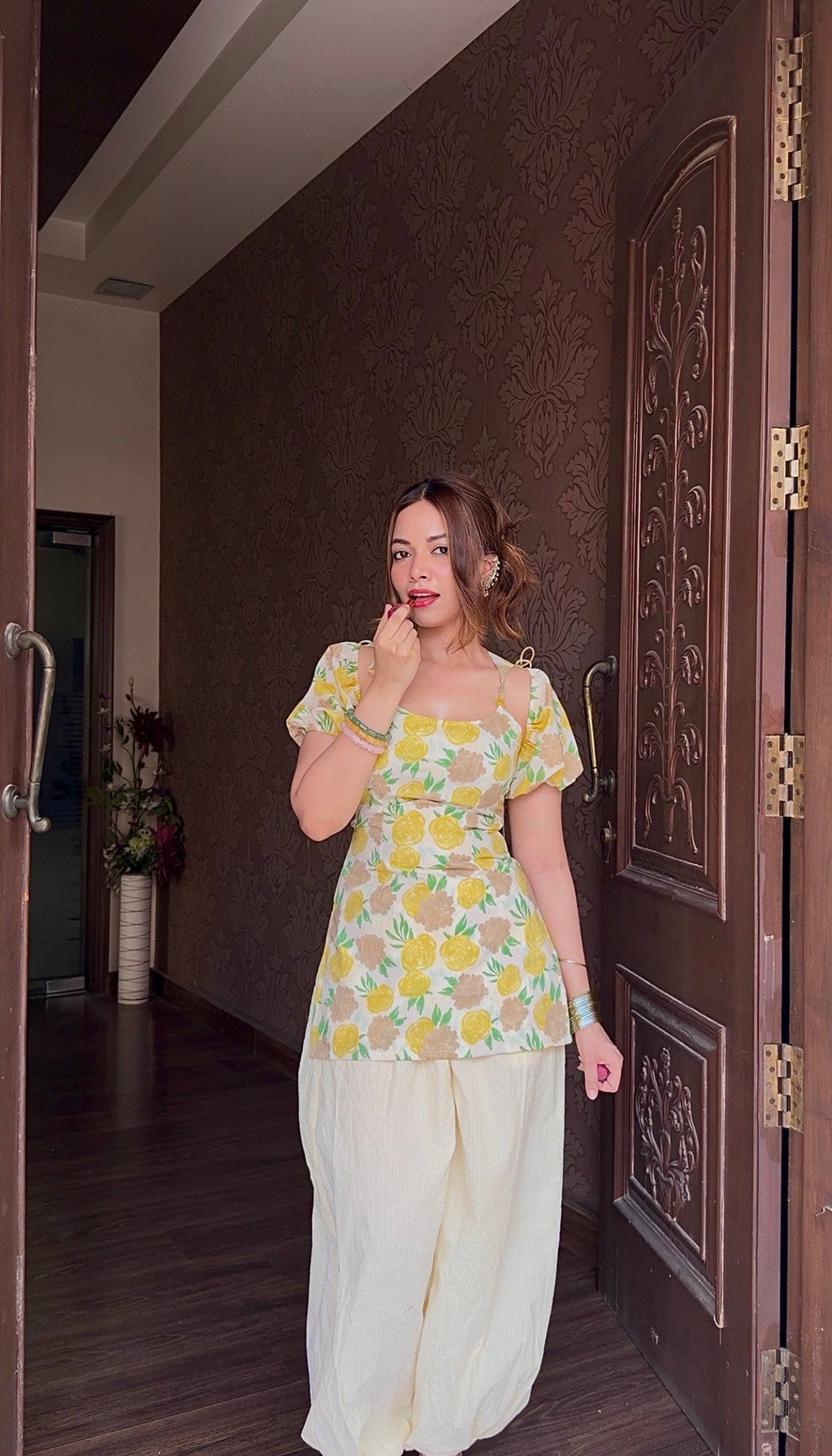 Lara Beaded Kurti Set