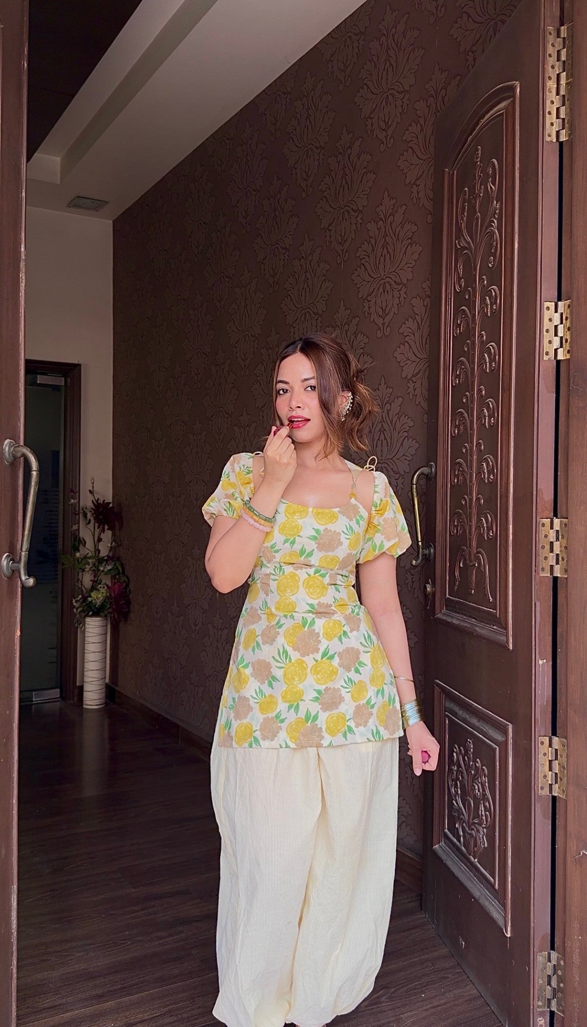 Lara Beaded Kurti Set