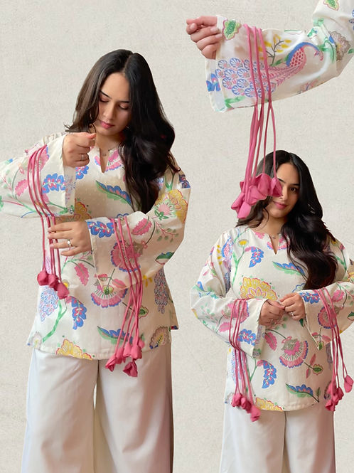 Mor Pankhuri Cotton Kurti pair