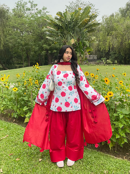 Rose Pankhuri Farshi Suit Set