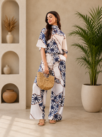 Kiara Azure Bloom Printed Co-Ord Set