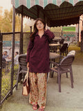 Dried Rose Embroidered 2pc Dress