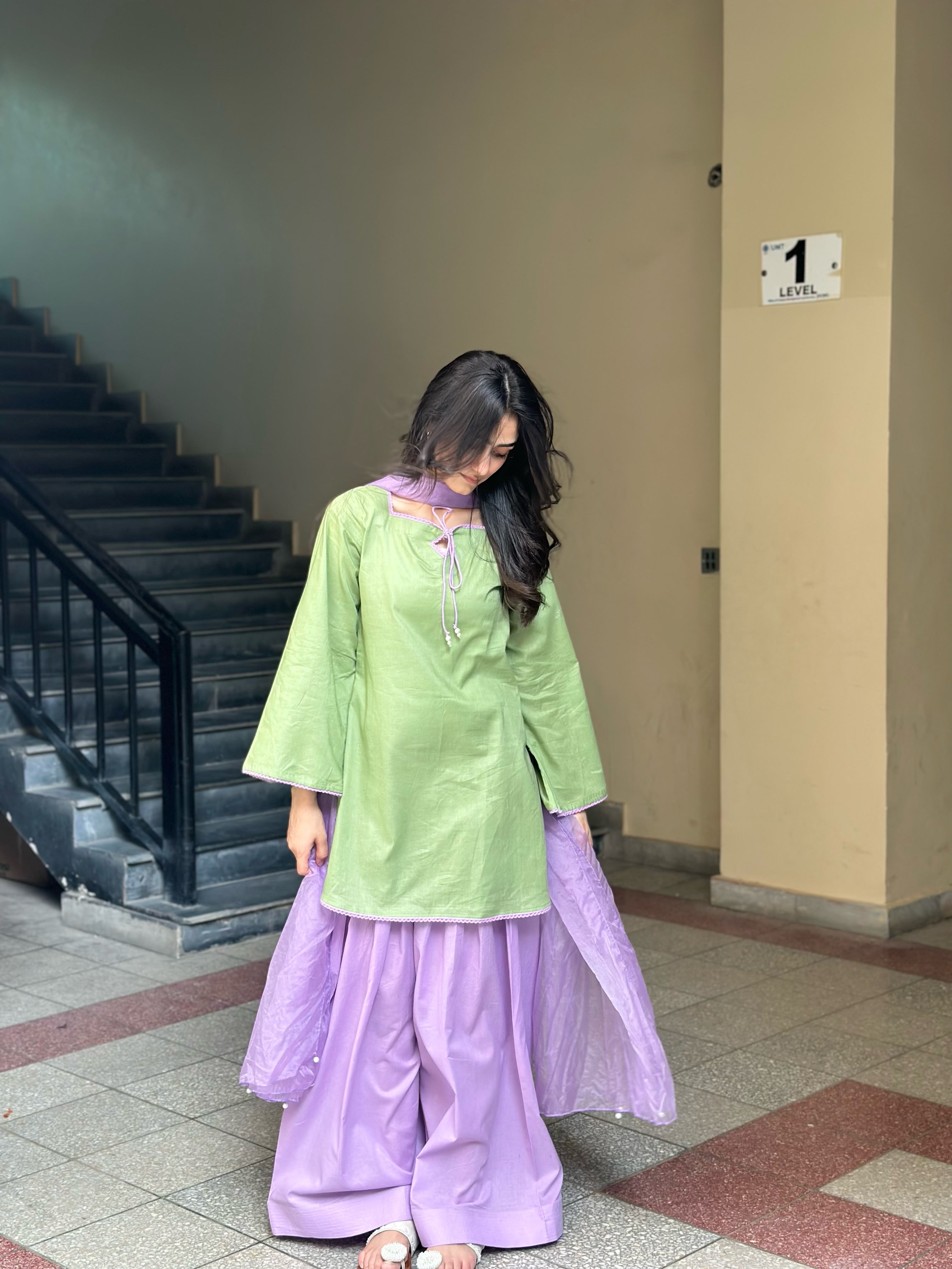 Aafreen Pastel Farshi Coord