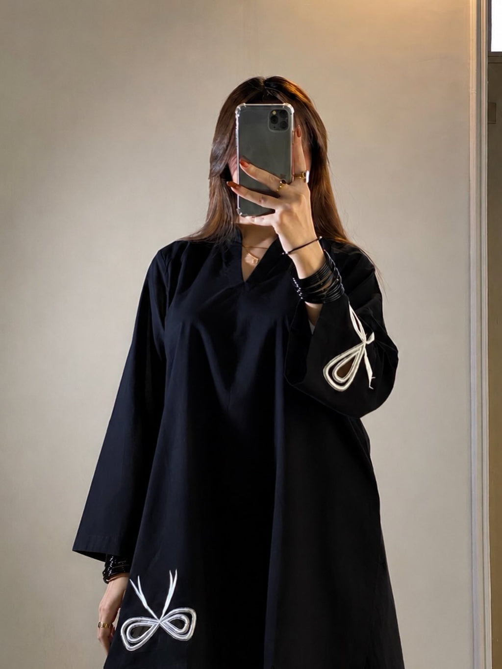 Kiara  Midnight Bow Co-Ord Set
