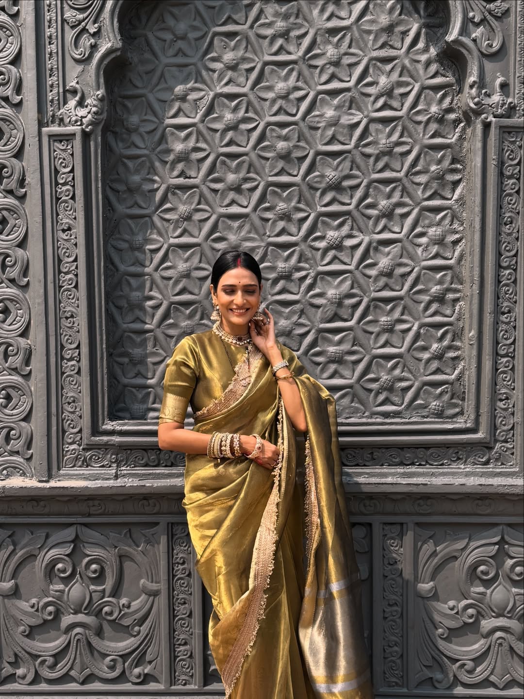 Heritage Gold Partywear Saree