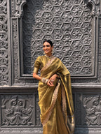 Heritage Gold Partywear Saree