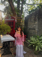 Jaipuri Soft Cotton Rayon Padded Top & Palazzo Set