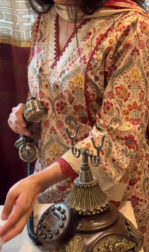 Meher Paisley Cotton Kurta Set
