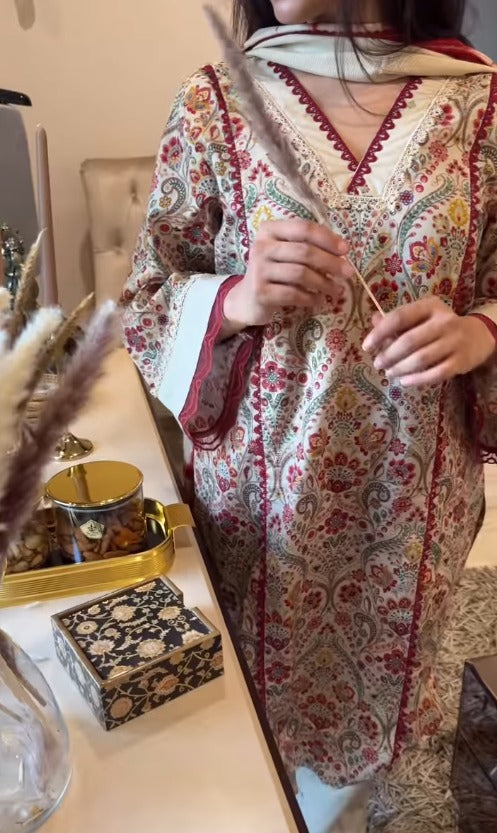 Meher Paisley Cotton Kurta Set
