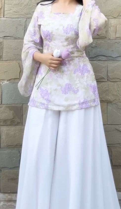Ayla Noor – Premium Floral Cotton Farshi Suit Set