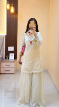 Noore Ivory Farshi Suit Set