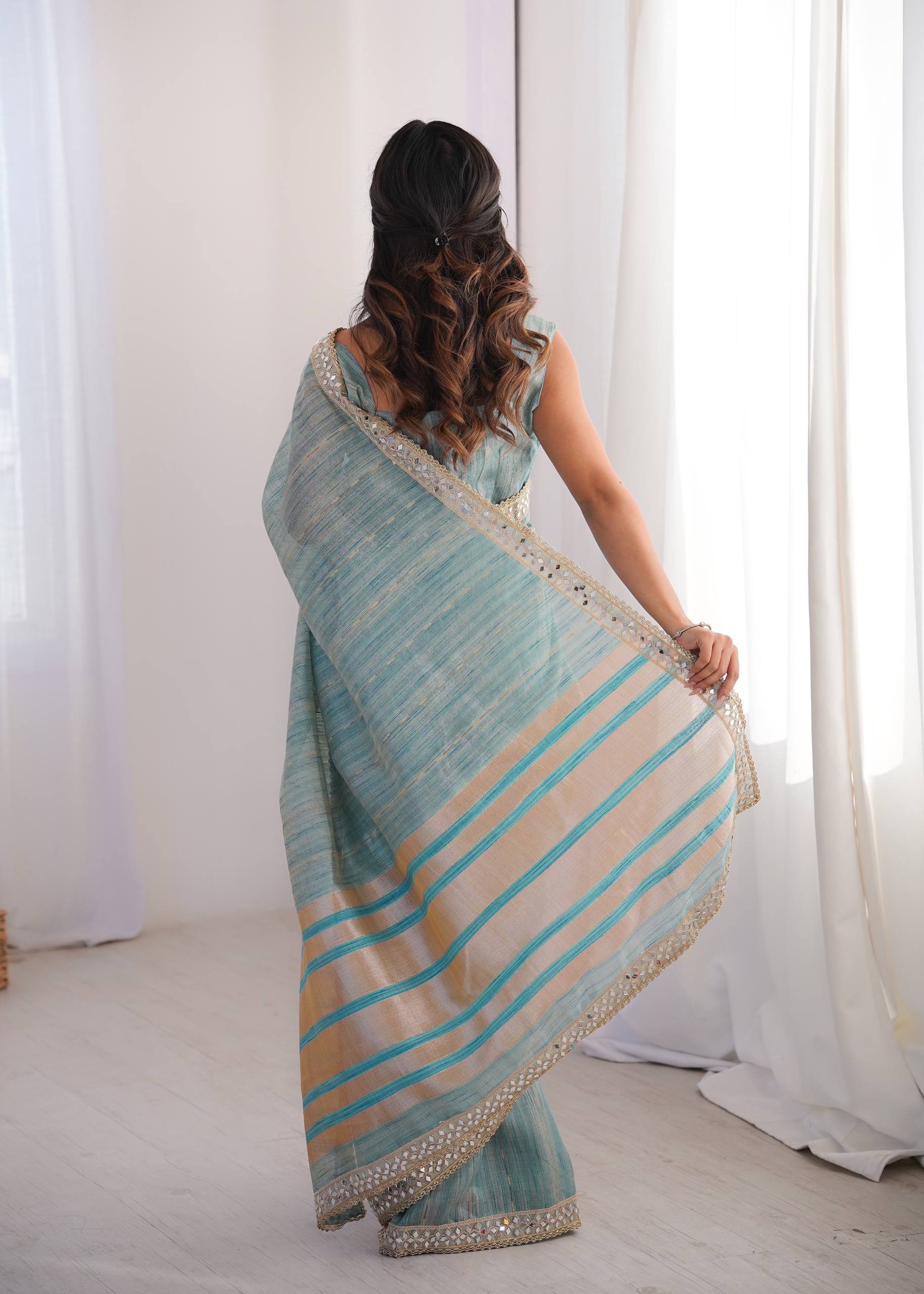 Gulnaar Grace Blush Elegance Saree