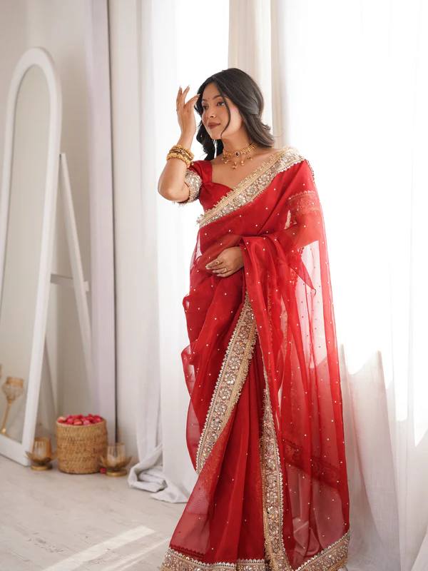 KumKum Royale – Fandy Satin Silk Saree