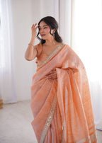 Gulnaar Grace Blush Elegance Saree