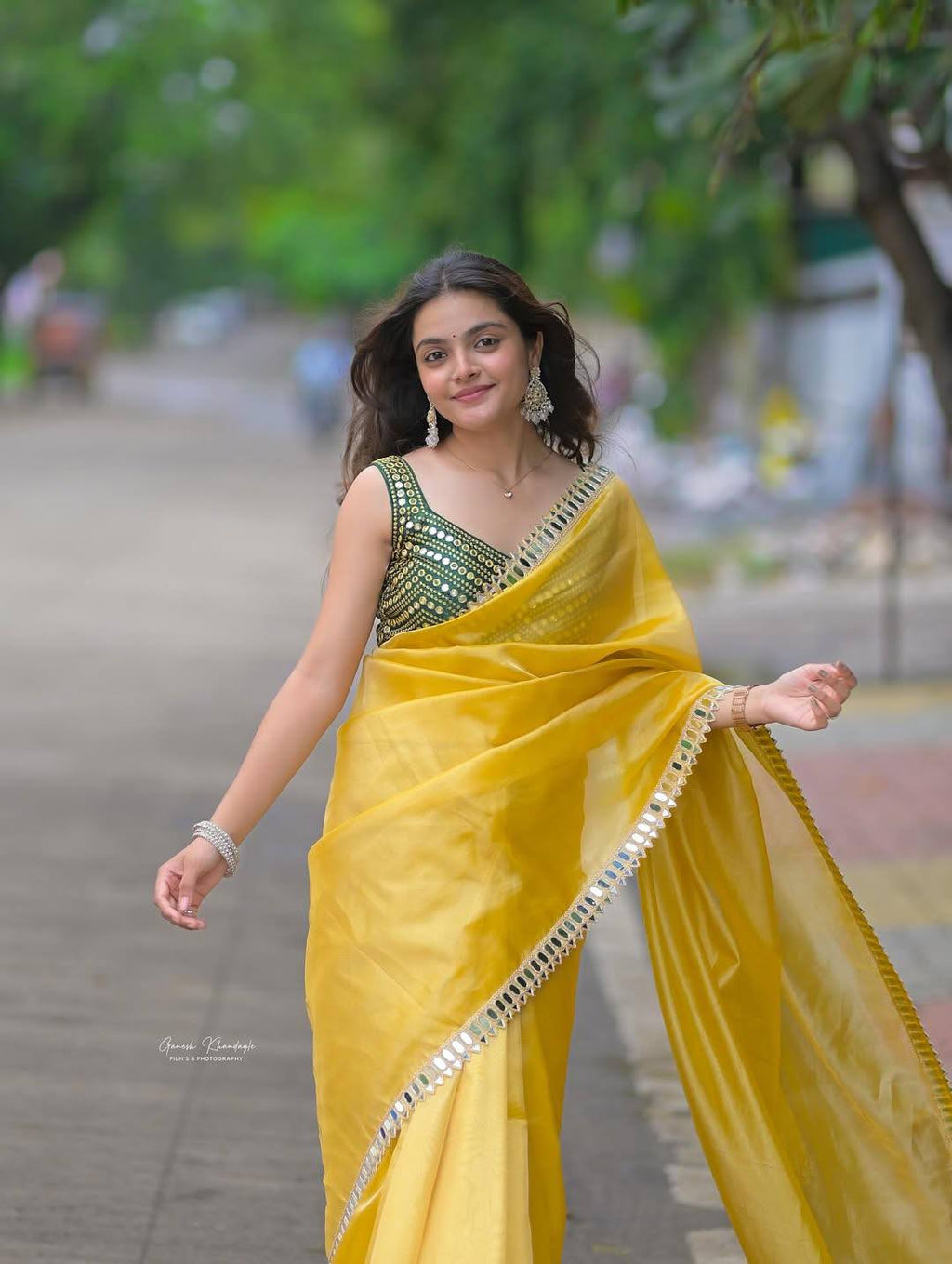 Avni  Fandy Satin Silk Saree