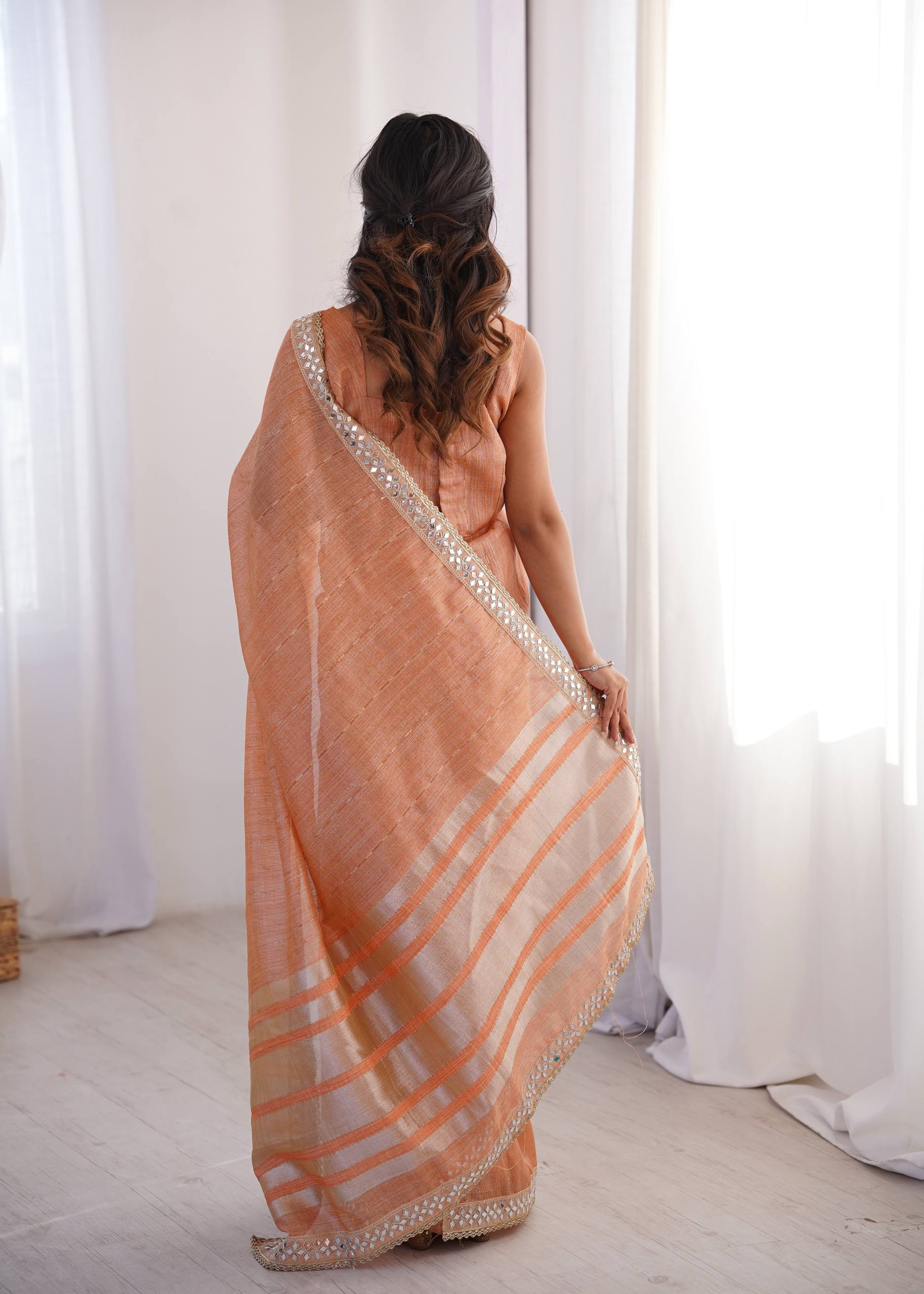 Gulnaar Grace Blush Elegance Saree