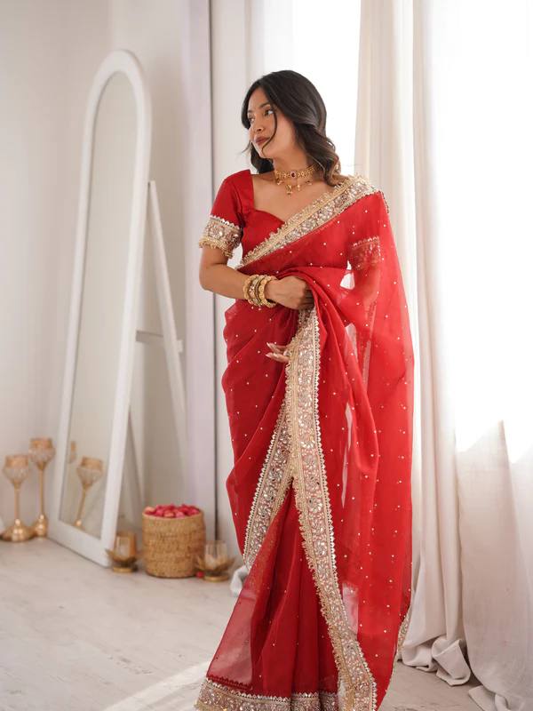 KumKum Royale – Fandy Satin Silk Saree
