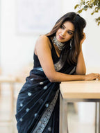 Noir Riwaayat – Timeless Black Banarasi Saree