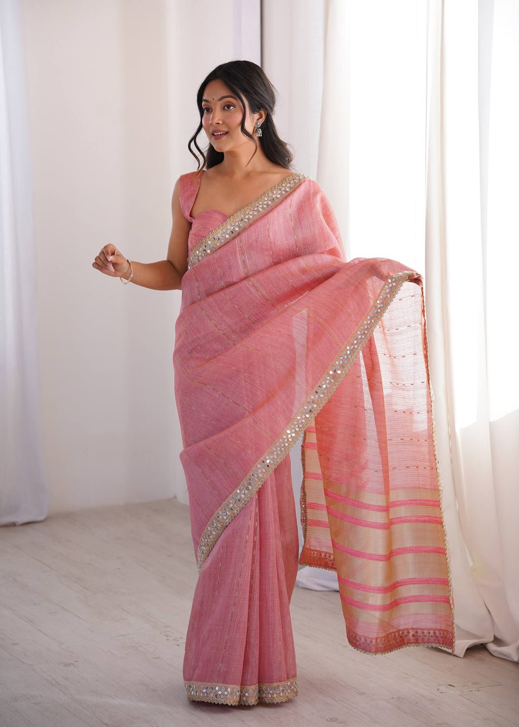 Gulnaar Grace Blush Elegance Saree