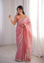Gulnaar Grace Blush Elegance Saree