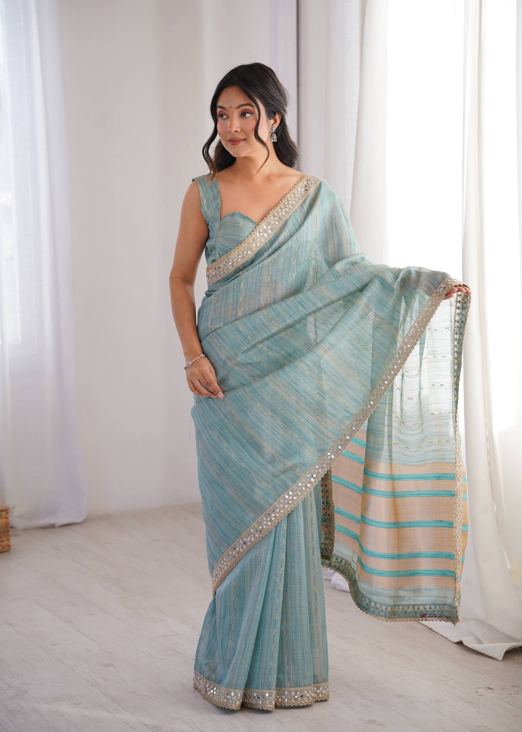 Gulnaar Grace Blush Elegance Saree